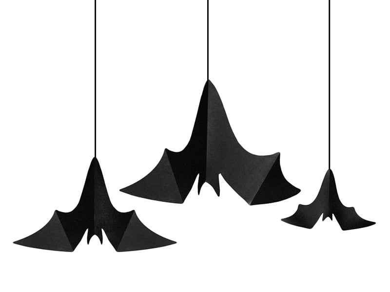 Halloween Vleermuis Set 31 - 47cm 3 delig van Partydeco koop je bij Partywinkel
