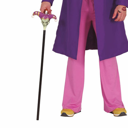 Halloween Wandelstok Joker 90cm van Fiestas Guirca koop je bij Partywinkel