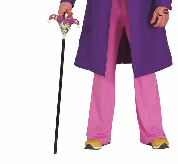 Halloween Wandelstok Joker 90cm van Fiestas Guirca koop je bij Partywinkel