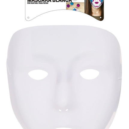 Halloween Wit Gezichtsmasker van Fiestas Guirca koop je bij Partywinkel