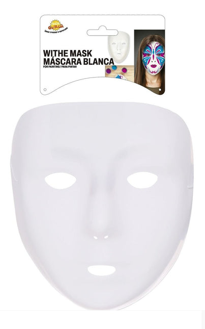 Halloween Wit Gezichtsmasker van Fiestas Guirca koop je bij Partywinkel