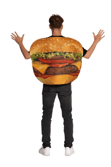Hamburger - One Size van Partychimp koop je bij Partywinkel