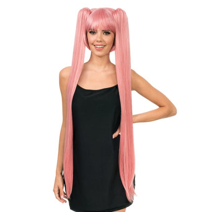 Hana Wig, Pink, 99 cm