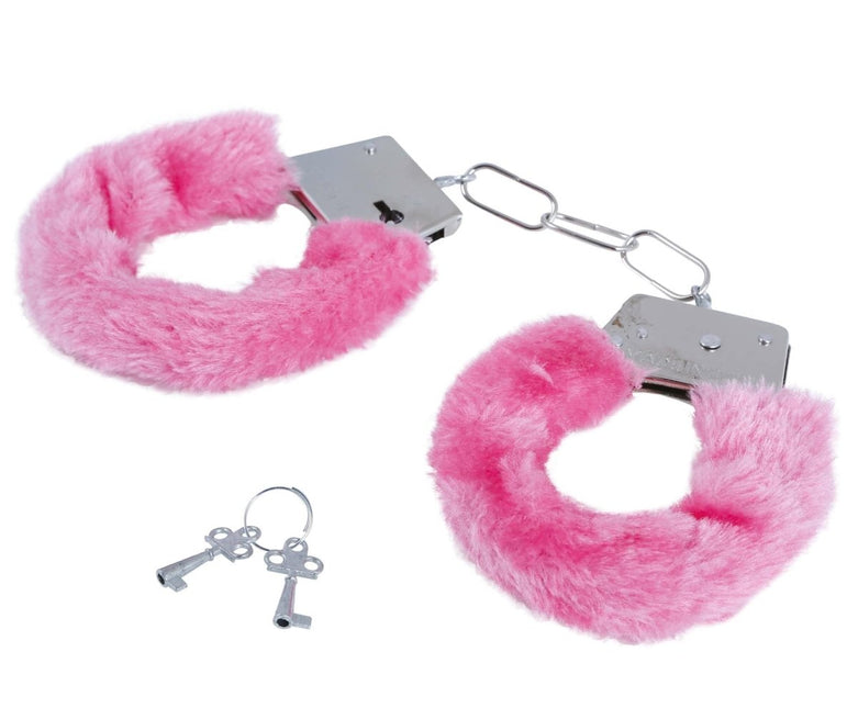 Handboeien Roze Fluweel van Fiestas Guirca koop je bij Partywinkel