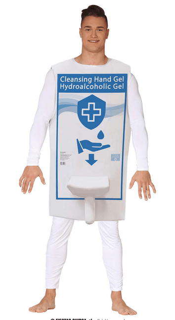Handgel Dispenser Kostuum L van Fiestas Guirca koop je bij Partywinkel