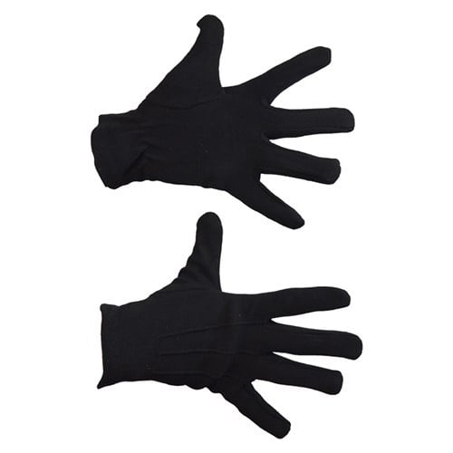 Handschoenen Katoen Zwart Luxe van Haza Witbaard koop je bij Partywinkel