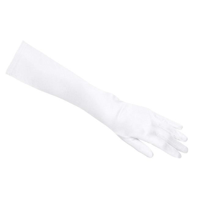 Handschoenen Lang Satijn Wit van Boland koop je bij Partywinkel