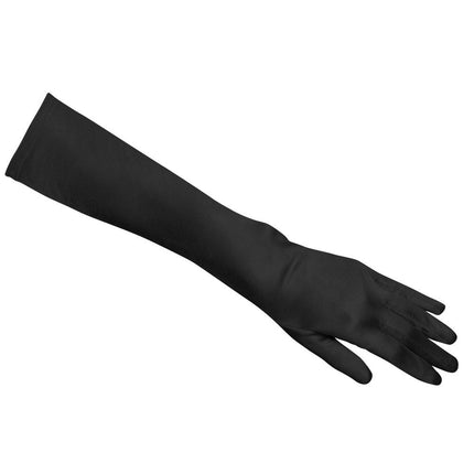 Handschoenen Lang Satijn Zwart van Boland koop je bij Partywinkel