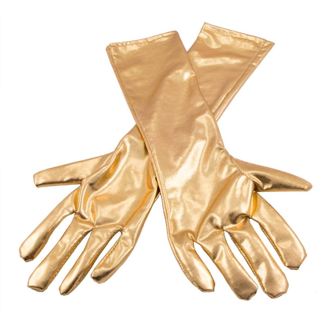 Handschoenen metallic goud van Folat koop je bij Partywinkel