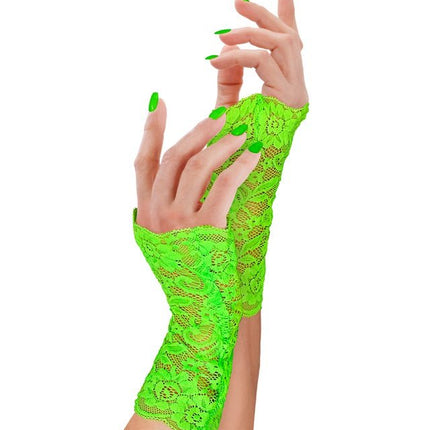 Handschoenen Neon Groen Kant van Widmann koop je bij Partywinkel