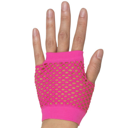 Handschoenen Visnet Neon Roze van Boland koop je bij Partywinkel