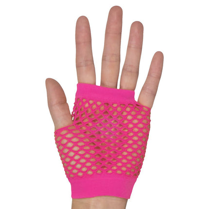 Handschoenen Visnet Neon Roze van Boland koop je bij Partywinkel