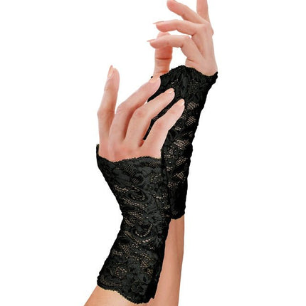 Handschoenen Zwart Kant van Widmann koop je bij Partywinkel