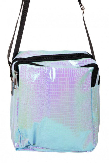 Handtasje Slangeleer Print Turquois van PartyXplosion koop je bij Partywinkel