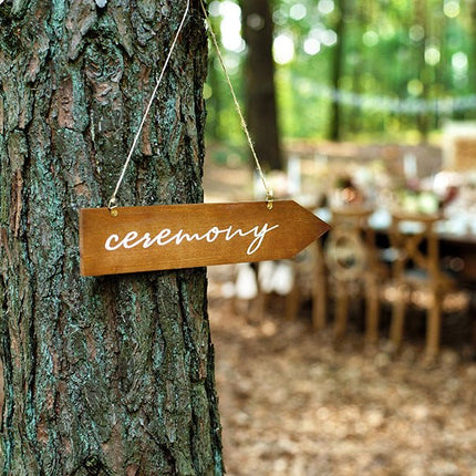 Hangbord Ceremony 36cm van Partydeco koop je bij Partywinkel