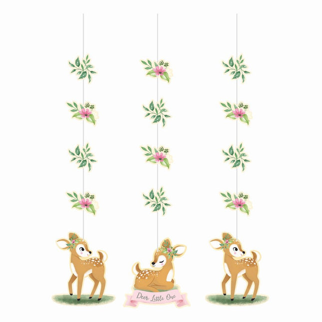 Hangdecoratie Hertjes 81cm 3st van Creative Converting koop je bij Partywinkel