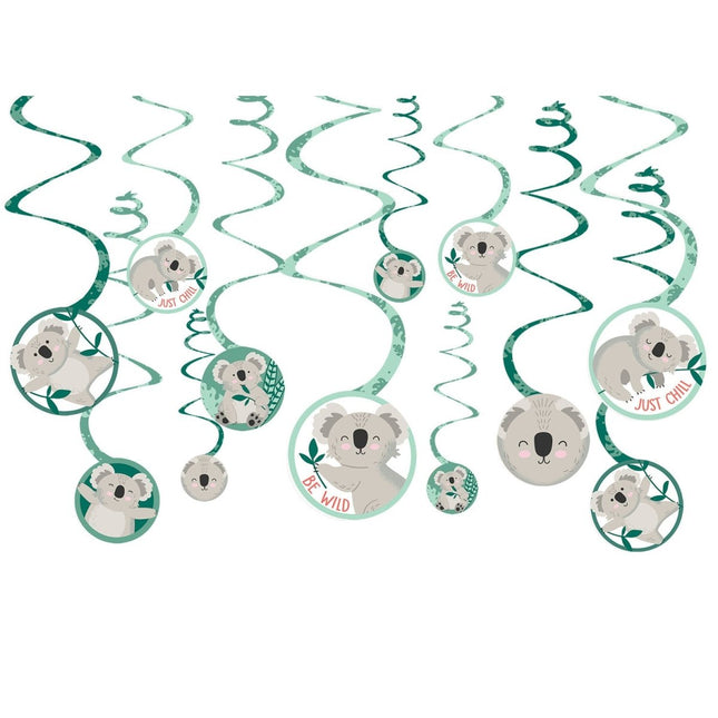 Hangdecoratie Koala 12st van Riethmueller koop je bij Partywinkel