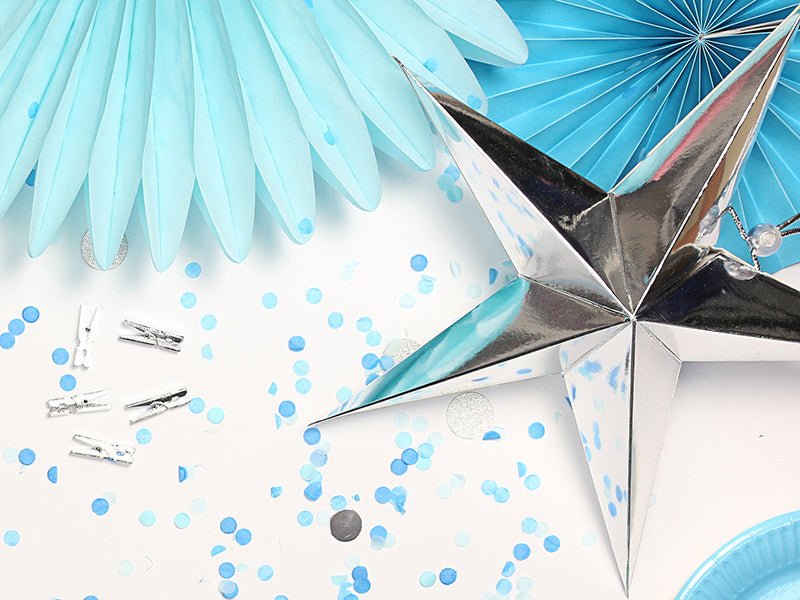 Hangdecoratie Ster Zilver 45cm van Partydeco koop je bij Partywinkel