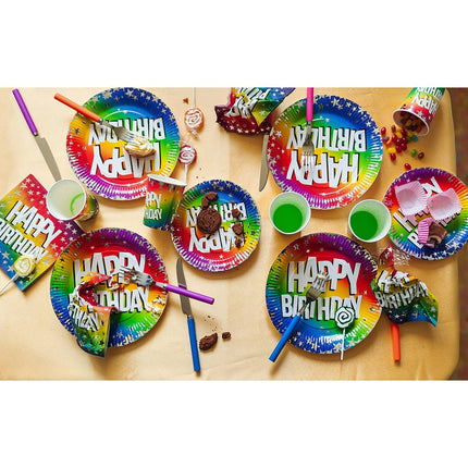 Happy Birthday Bekers Papier 210ml 10st van Boland koop je bij Partywinkel
