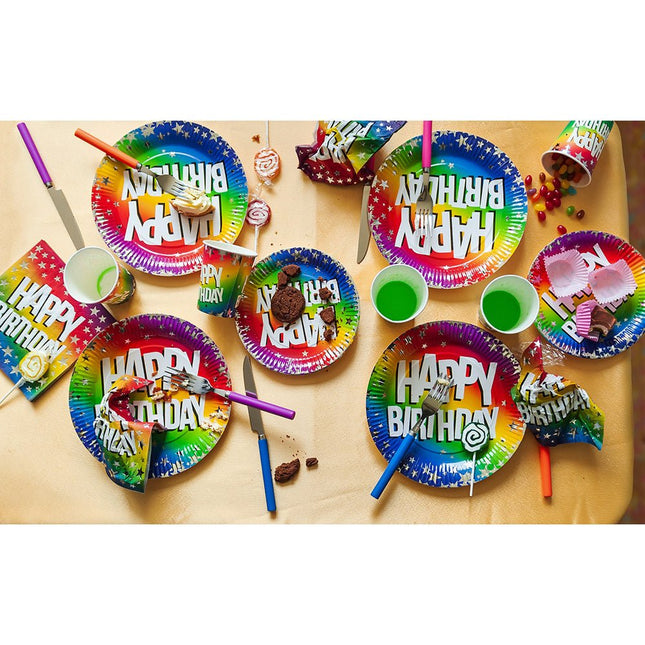 Happy Birthday Bekers Papier 210ml 10st van Boland koop je bij Partywinkel