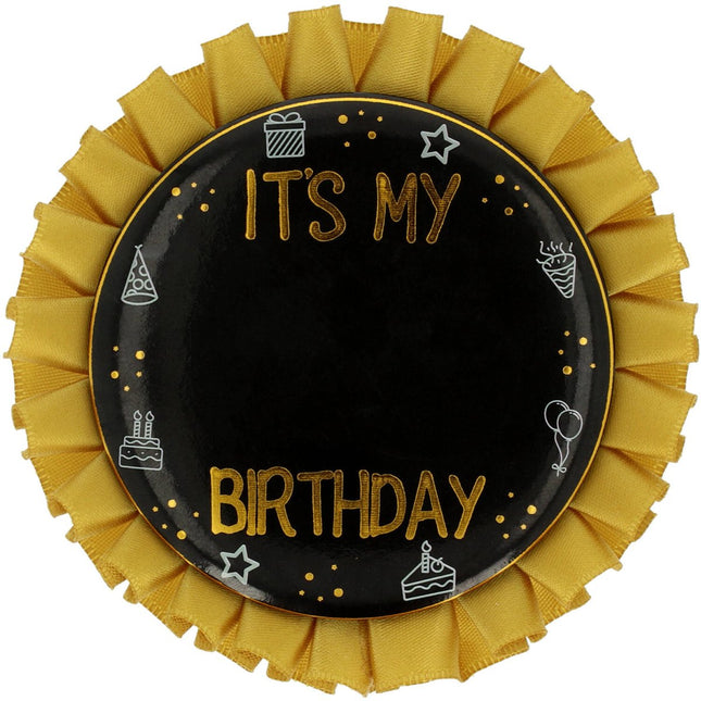 Happy Birthday Button van Folat koop je bij Partywinkel
