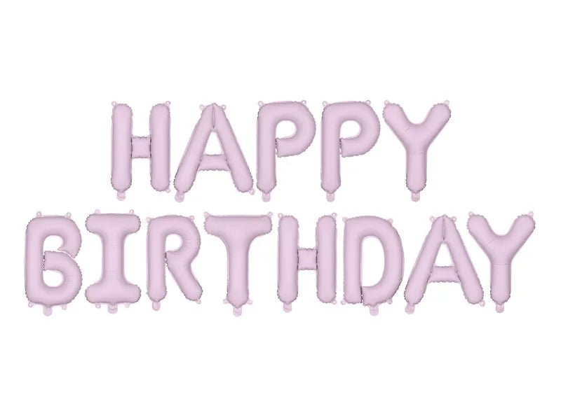 Happy Birthday Letter Ballon Paars 3,4m van Partydeco koop je bij Partywinkel