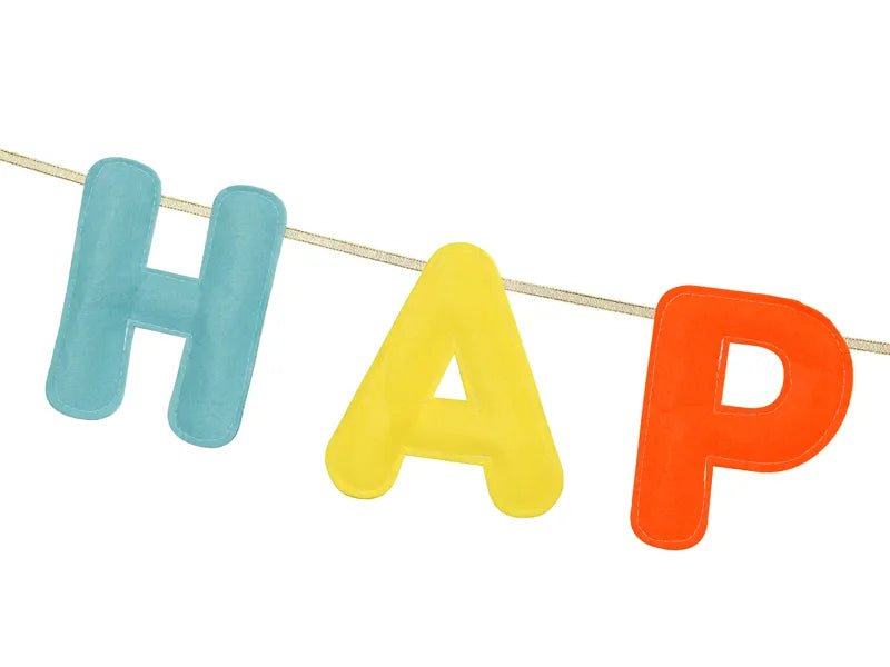 Happy Birthday Letterslinger Gekleurd Vilt 3m van Partydeco koop je bij Partywinkel