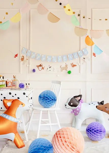 Happy Birthday Letterslinger Honden 2,1m van Partydeco koop je bij Partywinkel