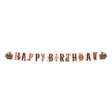 Happy Birthday Letterslinger Piraten 3m van Paper Dreams koop je bij Partywinkel