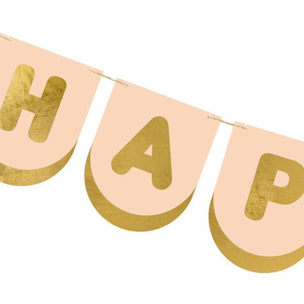 Happy Birthday Letterslinger Roze 1,5m van Partydeco koop je bij Partywinkel