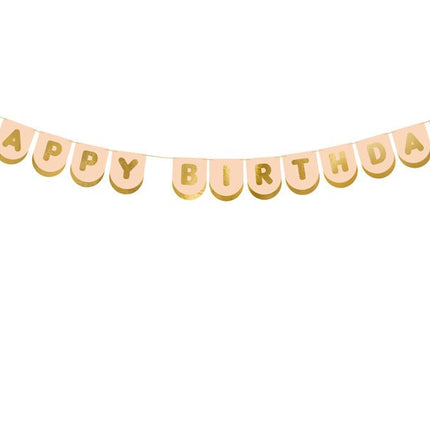Happy Birthday Letterslinger Roze 1,5m van Partydeco koop je bij Partywinkel