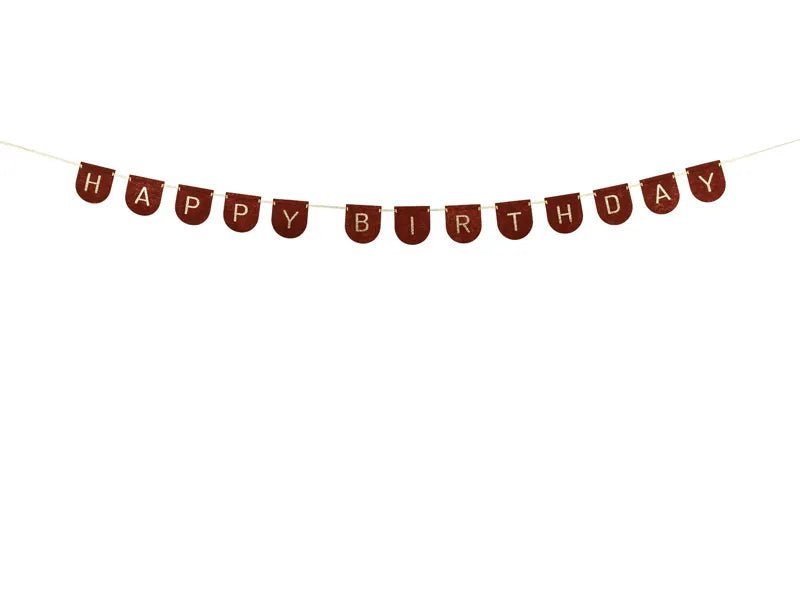 Happy Birthday Letterslinger Zwart Goud 3m van Partydeco koop je bij Partywinkel