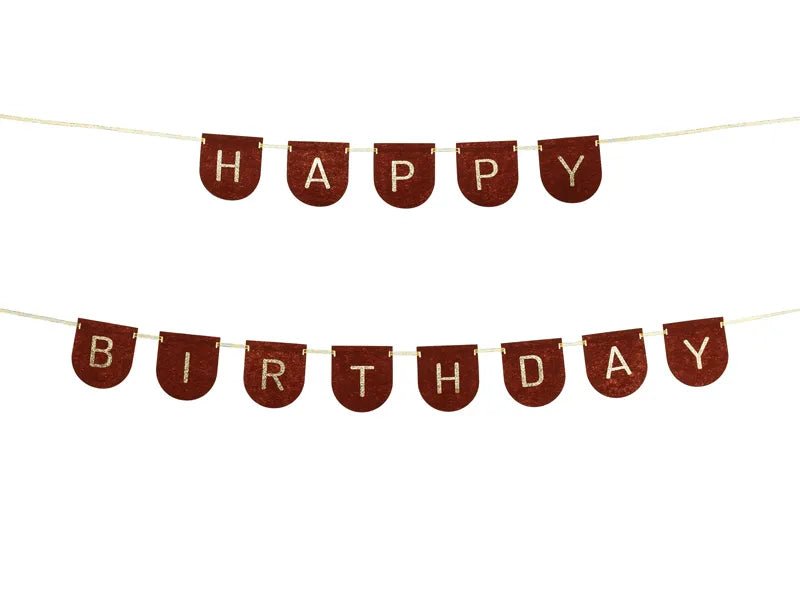 Happy Birthday Letterslinger Zwart Goud 3m van Partydeco koop je bij Partywinkel