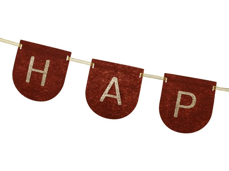 Happy Birthday Letterslinger Zwart Goud 3m van Partydeco koop je bij Partywinkel