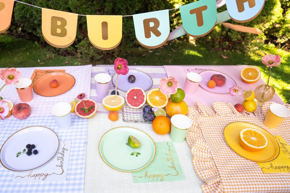 Happy Birthday Servetten 33cm 12st van Partydeco koop je bij Partywinkel