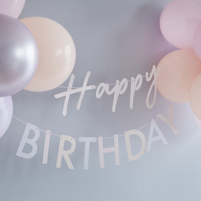 Happy Birthday Slinger Met Ballonnen 1,5m van Ginger Ray koop je bij Partywinkel