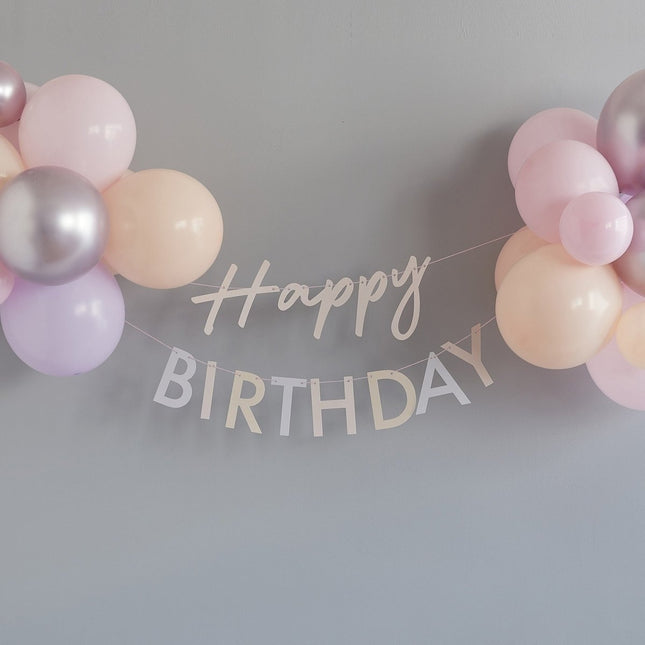 Happy Birthday Slinger Met Ballonnen 1,5m van Ginger Ray koop je bij Partywinkel