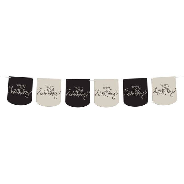 Happy Birthday Slinger Zwart 6m van Folat koop je bij Partywinkel