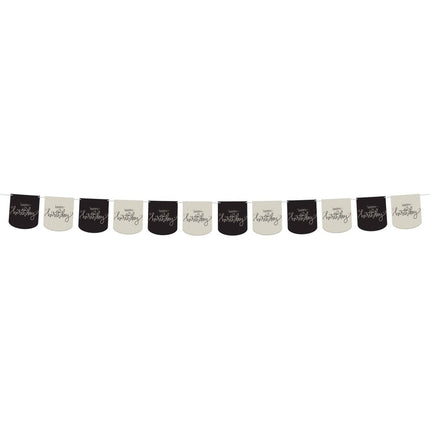 Happy Birthday Slinger Zwart 6m van Folat koop je bij Partywinkel