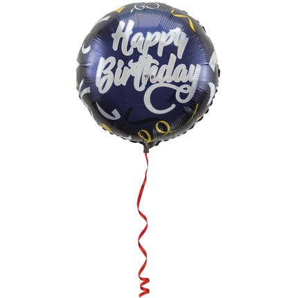 Happy Birthday Stijlvol Feest Folieballon - 45cm van Folat koop je bij Partywinkel