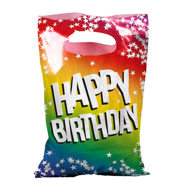 Happy Birthday Uitdeelzakjes 23cm 6st van Boland koop je bij Partywinkel