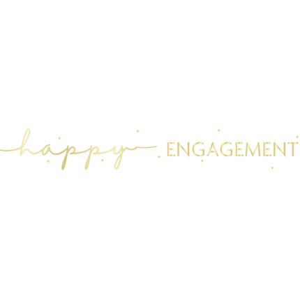Happy Engagement Banner 2,74m van Unique koop je bij Partywinkel