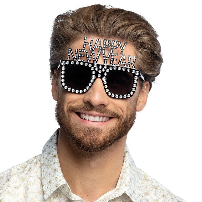 Happy New Year Bril Glitters van Boland koop je bij Partywinkel