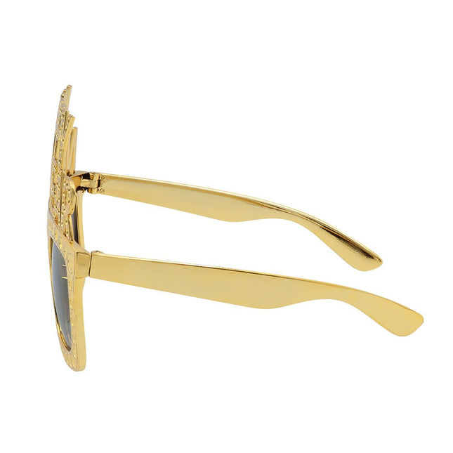 Happy New Year Bril Goud van Boland koop je bij Partywinkel