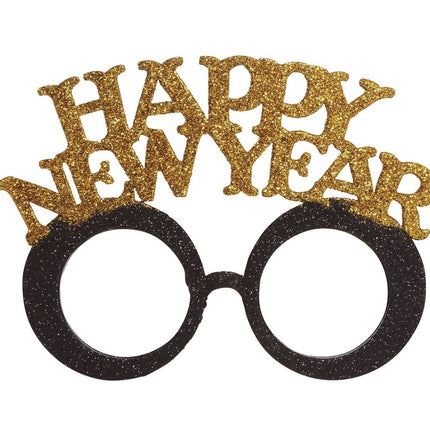 Happy New Year Bril Goud Zilver van Fiestas Guirca koop je bij Partywinkel