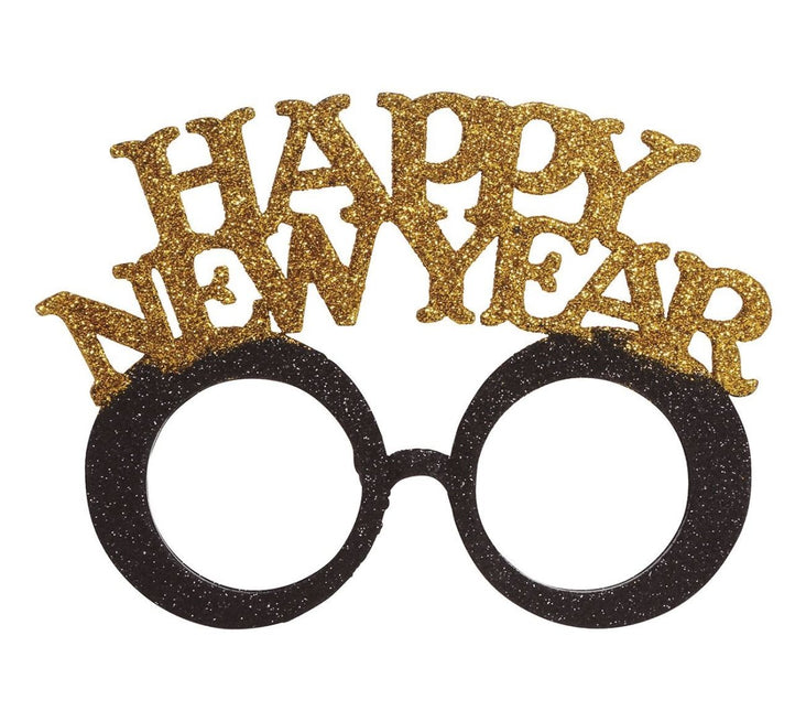 Happy New Year Bril Goud Zilver van Fiestas Guirca koop je bij Partywinkel
