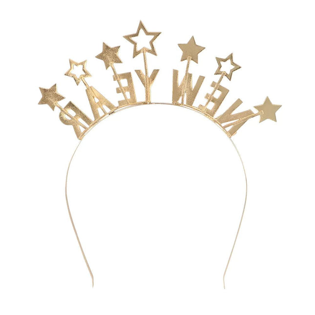 Happy New Year Haarband Sterren van Boland koop je bij Partywinkel