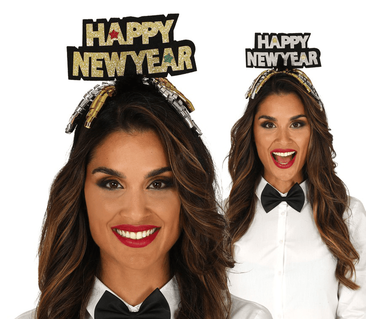 Happy New Year Hoed 24cm van Fiestas Guirca koop je bij Partywinkel