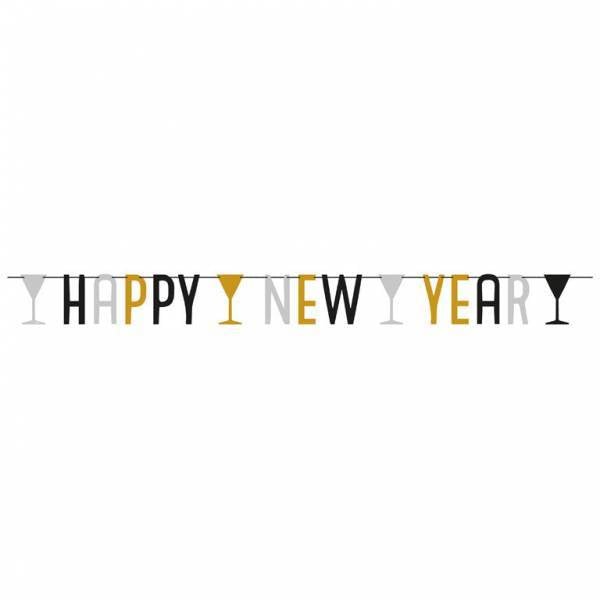 Happy New Year Letterslinger Versiering 1,8m van Riethmueller koop je bij Partywinkel