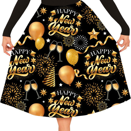 Happy New Year Rok Zwart Goud van Fiestas Guirca koop je bij Partywinkel
